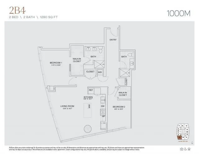 2 Bedroom 2 Bath In Chicago IL 60605 for Rent