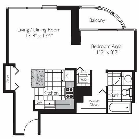 1 Bedroom 1 Bath In Chicago IL 60601 for Rent