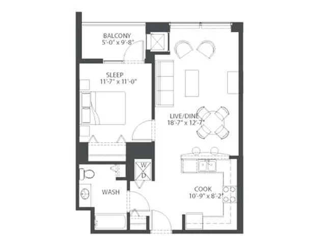 1 Bedroom 1 Bath In Chicago IL 60605 for Rent