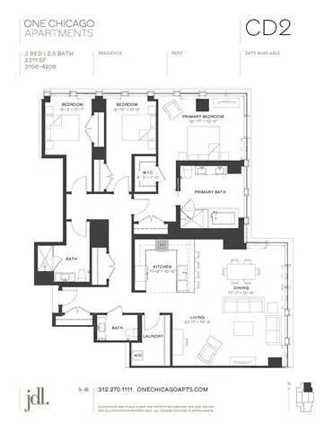 3 Bedroom 2 Bath In Chicago IL 60654 for Rent