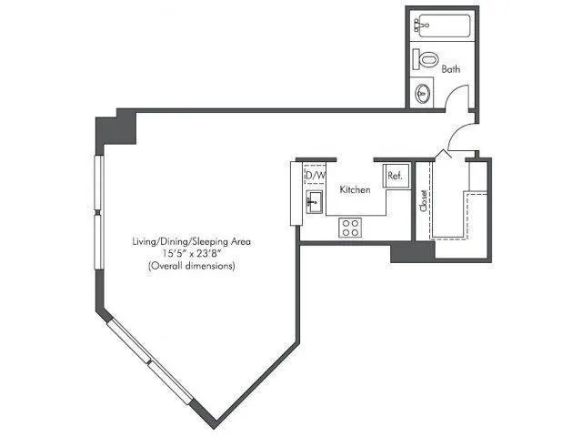 0 Bedroom 1 Bath In Chicago IL 60661 for Rent