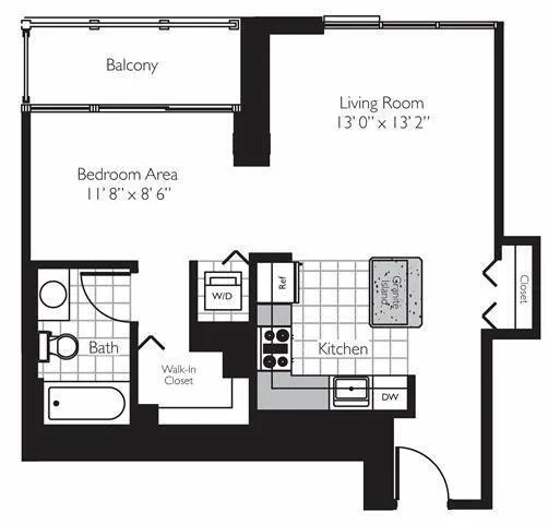 1 Bedroom 1 Bath In Chicago IL 60601 for Rent