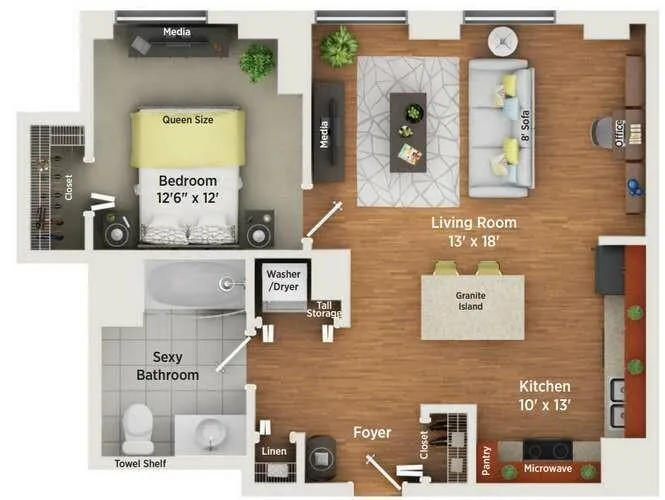 1 Bedroom 1 Bath In Chicago IL 60601 for Rent