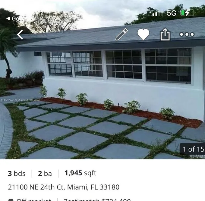 21100 Northeast 24th Court, Unit 21100, Miami, FL 33180 for Rent