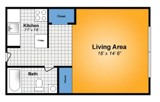 Spacious Studio sublet spring 2018 for Rent