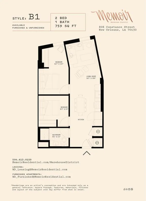 Memoir Warehouse District - B1 for Rent