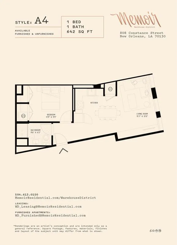 Memoir Warehouse District - A4 for Rent