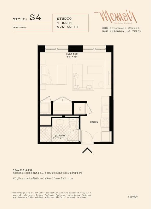 Memoir Warehouse District - S4 for Rent
