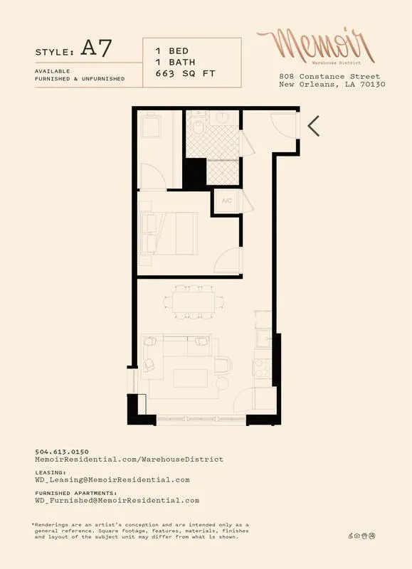 Memoir Warehouse District - A7 for Rent