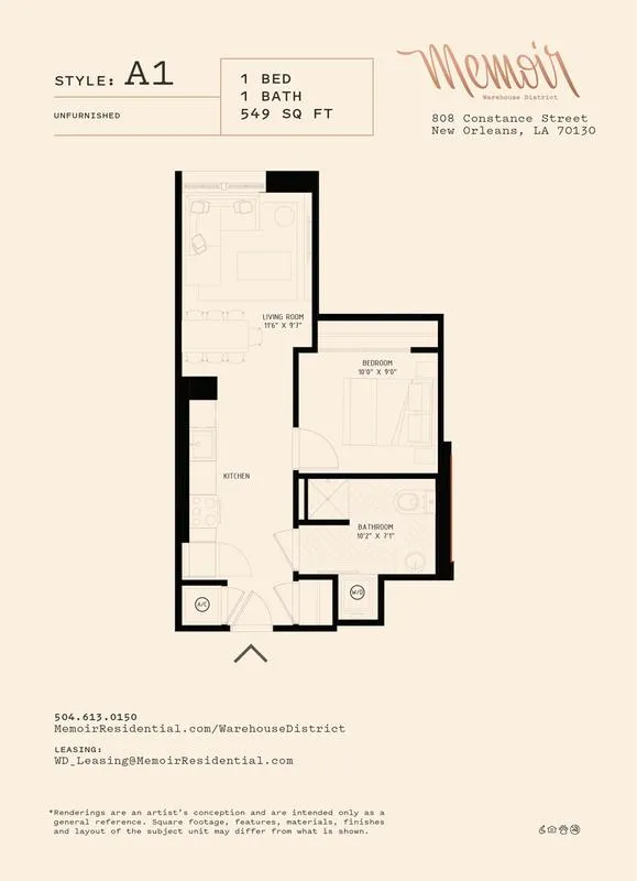 Memoir Warehouse District - A1 for Rent