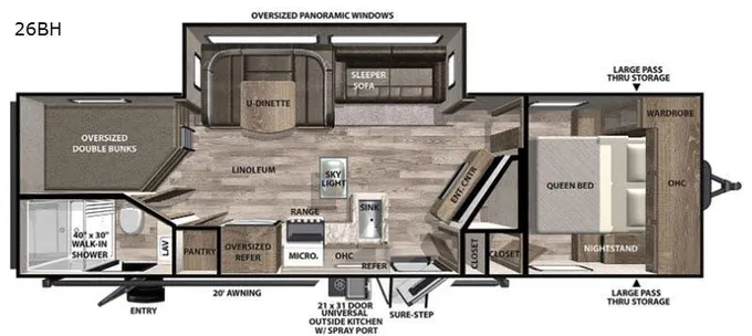 2020 Forest River Vibe 26BH for Sale