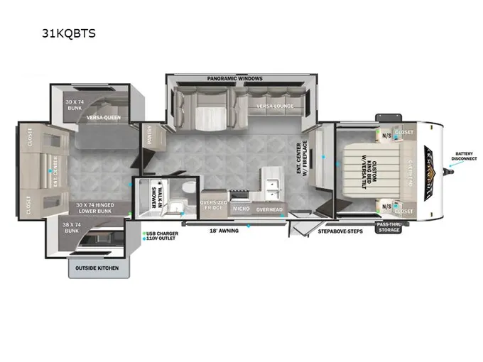 2024 Forest River Wildwood 31KQBTS for Sale