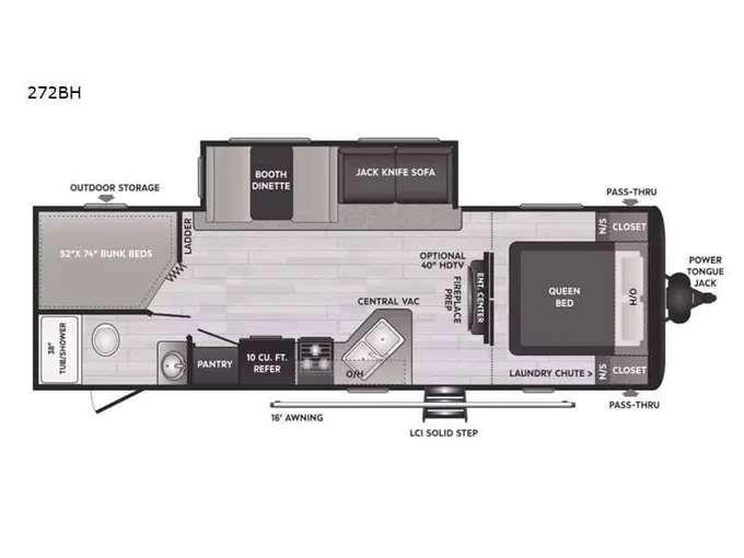 2022 Keystone Hideout 272BH 30ft for Sale