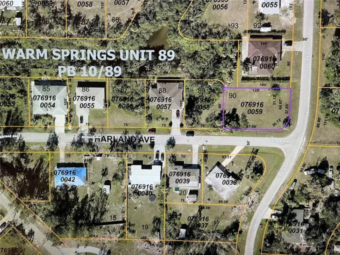 LOT 90 HARLAND AVENUE, NORTH PORT, FL 34287 Land For Sale  MLS# N6130709